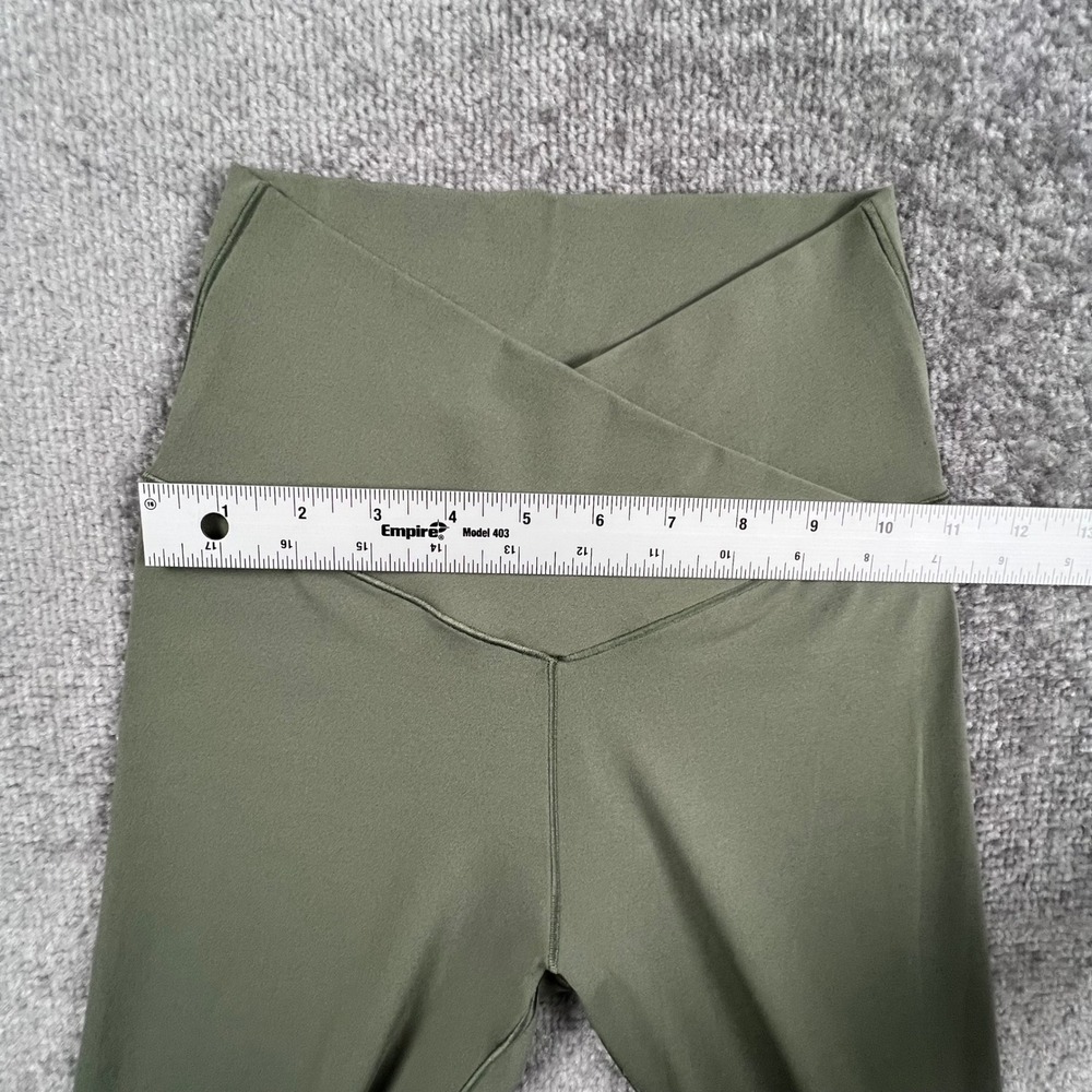 OFFLINE by Aerie Real Me 7/8 Leggings Olive Green Crossover High Rise Small - Picture 6 of 12